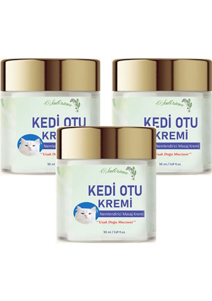 Kedi Otu Kremi 50 ml Kafur Ağacı Yağlı Paincream 3 Adet