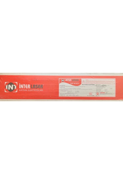 Inter Laser Rutil Kaynak Elektrod MS-6013 (4,00X350 Mm) (100'LÜ Paket)