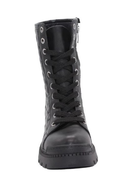 3085 Siyah Fermuarlı Bağcıklı Kadın Bot fiyatları