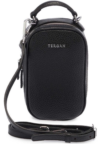 Siyah Hakiki Deri Kadın Çapraz Askılı Çanta - S24Y1BC80287-A41