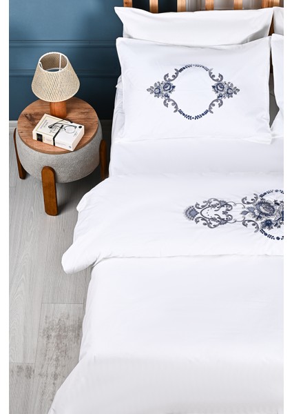 Alyans Nakışlı %100 Pamuk Nevresim Takımı