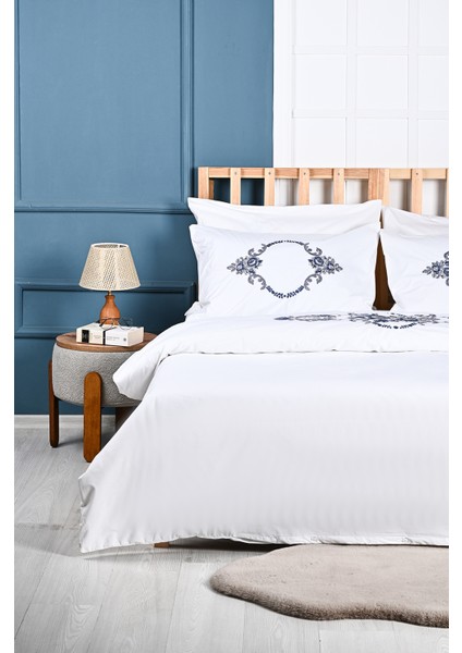 Alyans Nakışlı %100 Pamuk Nevresim Takımı fiyatları