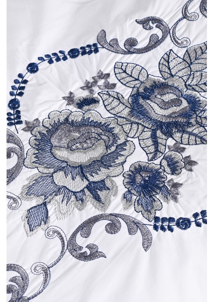 Alyans Nakışlı %100 Pamuk Nevresim Takımı