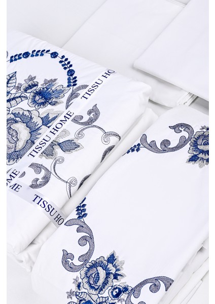 Alyans Nakışlı %100 Pamuk Nevresim Takımı