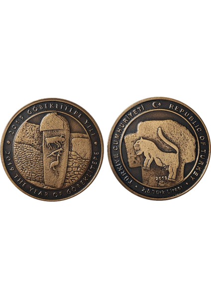 Göbeklitepe 2019 Darphane Hatıra Bronz Sertifikalı modelleri