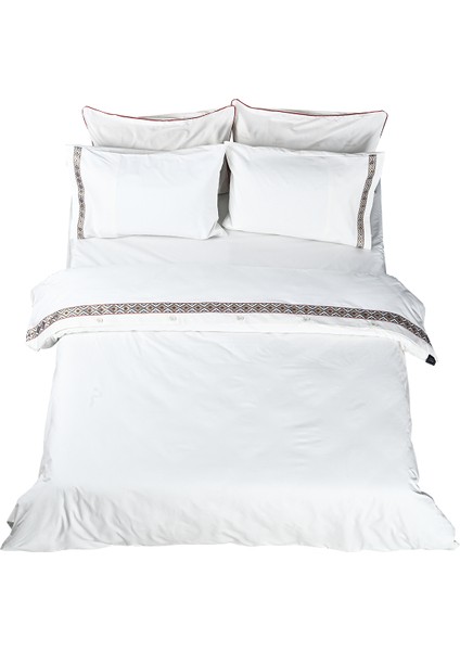 Topkapı %100 Pamuk Akfil Kumaş Nevresim Tk