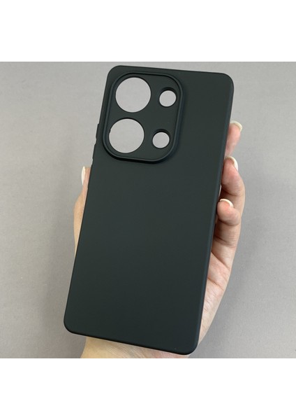 Xiaomi Note 13 Pro 4g Uyumlu Siyah Silikon Esnek Kamera Korumalı Kılıf