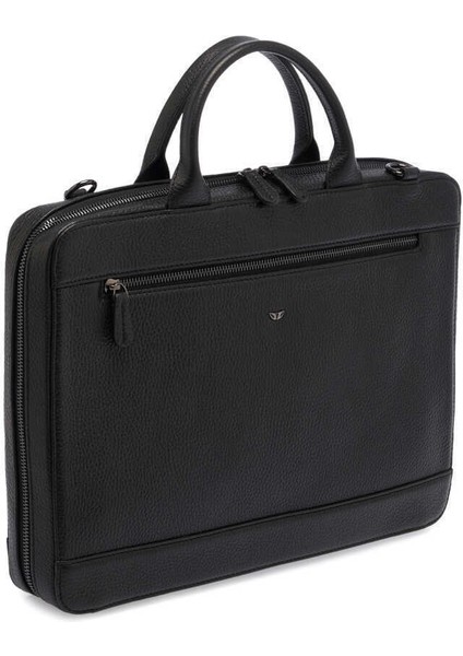 Siyah Hakiki Deri Erkek Evrak Çantası - S1EV00032171-A41