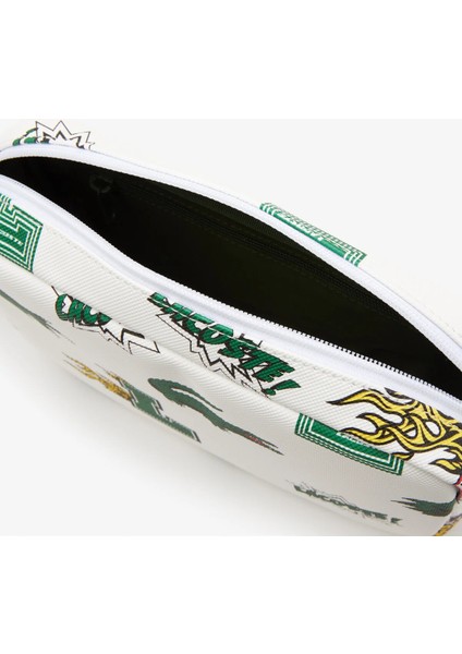 Holiday Unisex Baskılı Beyaz Postacı Çantası modelleri