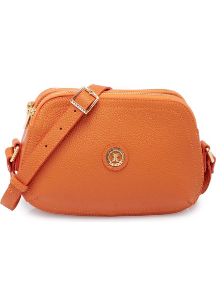 Turuncu Hakiki Deri Kadın Çapraz Askılı Çanta - S25Y1BC78865-J35 indirimleri