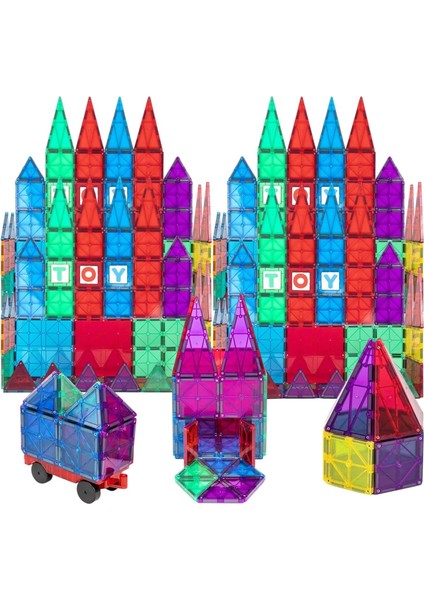 Playmags 56 Parça Manyetik Blok Set I Renkli ve Dayanıklı