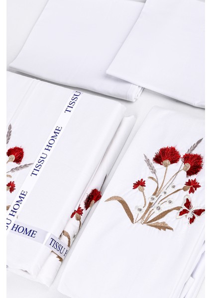 Nikola Nakışlı %100 Pamuk Nevresim Takımı