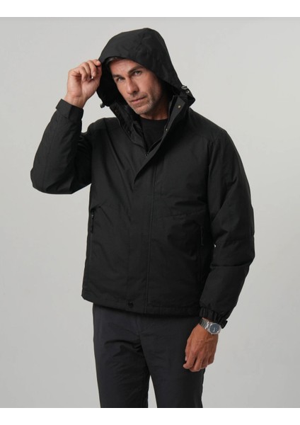 Erkek Su Itici Yağmurluk, Şişme Mont, Kalın Kaban Üçlü Set Üst Kalite Mont modelleri