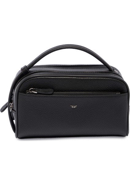 Siyah Hakiki Deri Erkek Portföy Çantası - S1PC00021510-A41