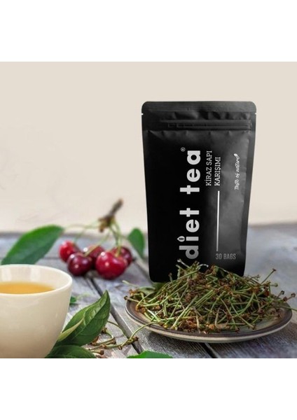 Diet Tea Kiraz Sapı Bitki Çayı Karışımı Süzen Poşet 30’lu