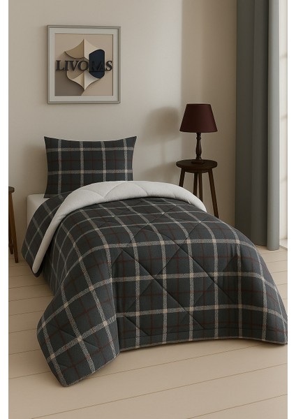 Fasion Tek Kişilik Yorgan Battaniye Seti