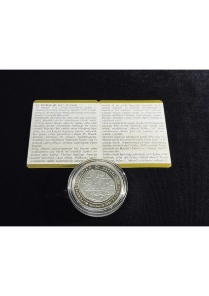 Iv. Murad – Osmanlı Padişahları Serisi No:17 Gümüş Hatıra Sikkesi (925 Ayar, Proof)