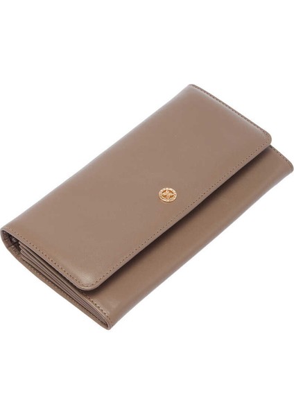 Bej Hakiki Deri Kadın Cüzdan - S1CB00005584-J38