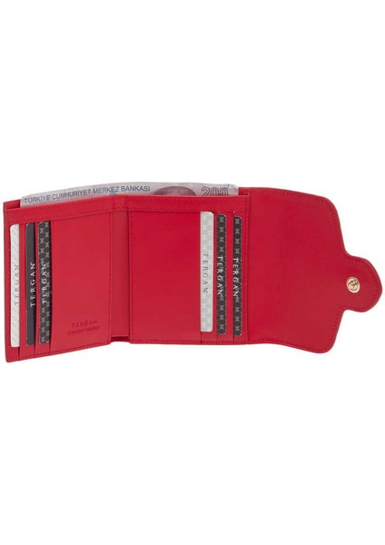 Kırmızı Hakiki Deri Kadın Cüzdan - S1CB00005814-U6I