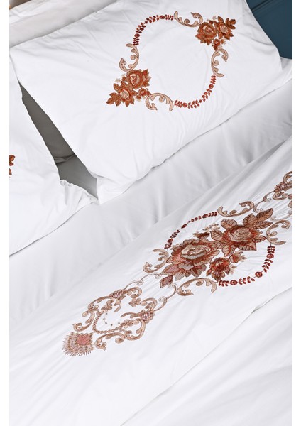 Alyans Nakışlı %100 Pamuk Nevresim Takımı fiyatları