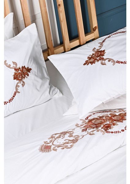 Alyans Nakışlı %100 Pamuk Nevresim Takımı indirimleri