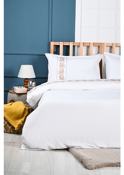 Almira Nakışlı %100 Pamuk Nevresim Takımı