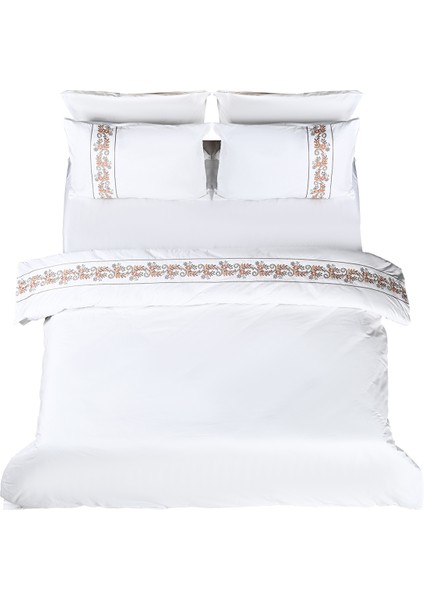 Almira Nakışlı %100 Pamuk Nevresim Takımı