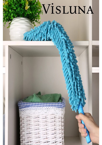 ( 1 Adet ) Toz Alma Fırçası Bükülebilen Esnek Mikrofiber Toz Alma Püskülü