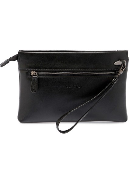 Siyah Hakiki Deri Erkek Portföy Çantası - S1PC00021515-B06