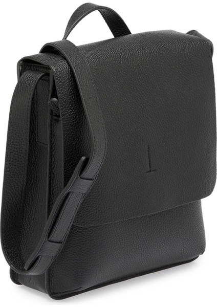 Siyah Hakiki Deri Erkek Çapraz Askılı Çanta - S1AC00021521-A41