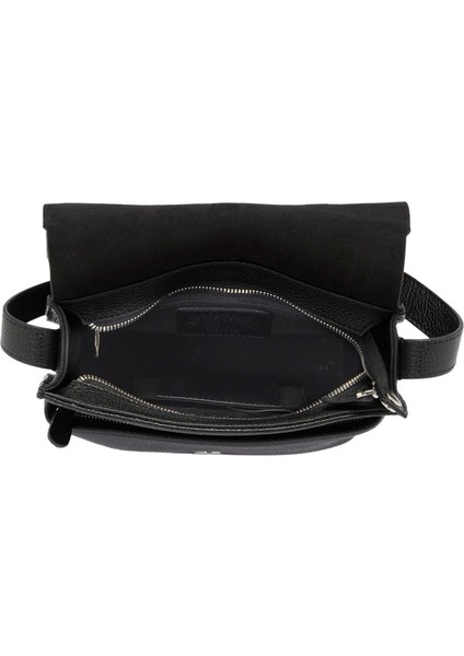 Siyah Hakiki Deri Erkek Çapraz Askılı Çanta - S1AC00021521-A41