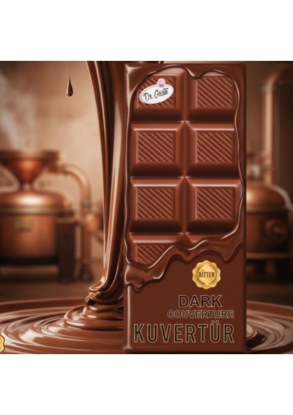 Kuvertür Mini Çikolata Bitter 200 G – Dr. Gusto | Kaplama, Ganaj ve Dolgu Için Yoğun Bitter modelleri