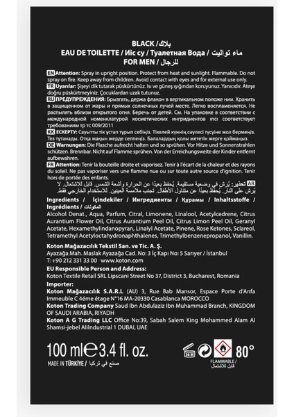 Parfüm Black 100 ml modelleri