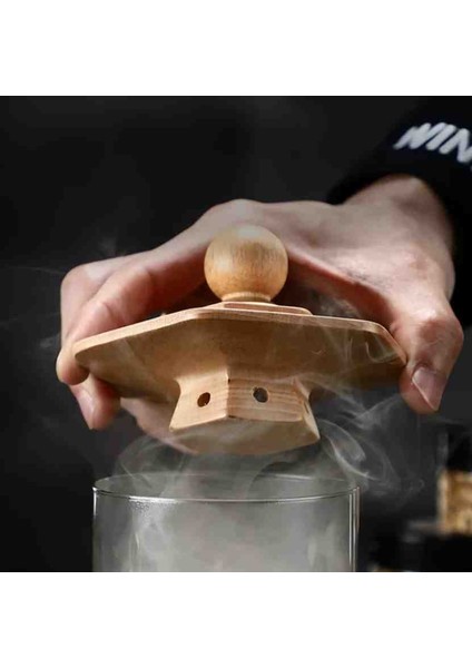 Viski Bourbon Kokteyl Tütsüleme Yuvarlak Tasarım 6 Aromali Set Ev ve Bar Dekarasyonu fiyatları