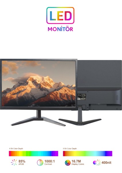 19” Geniş Ekran 60 Hz LED Monitör modelleri