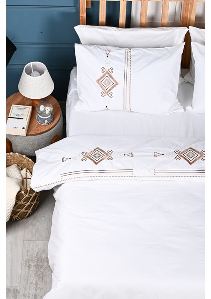 Aysima Nakışlı %100 Pamuk Nevresim Takımı