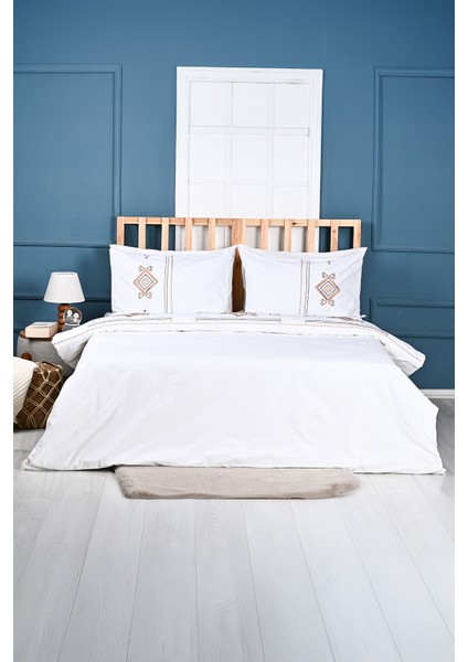 Aysima Nakışlı %100 Pamuk Nevresim Takımı