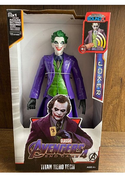 Joker Action Figür Oyuncak Joker Figür Kolları Bacakları Hareket Edebilir Sesli Işıklı Joker Figür