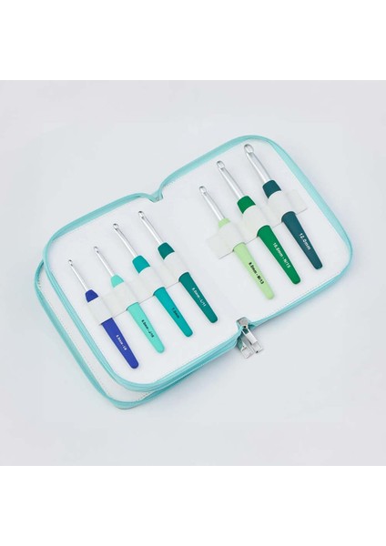 Waves 2.0 (Grande Set) Silikon Saplı Tığ Seti (14'lü Set)