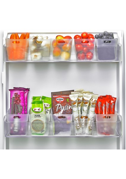 6'lı Çok Amaçlı Buzdolabı Kapak Raf Düzenleyici - Buzdolabı Yan Kapak Içi Saklama Kutusu fiyatları