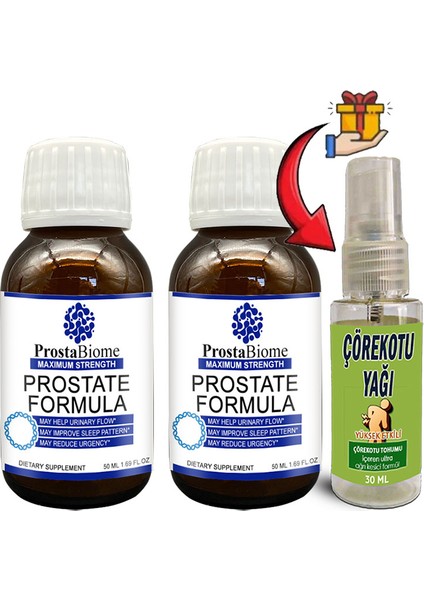 Prostabiome 2 Tane Erkeklere Özel 50 ml Şurup + 30ML Çörek Otu Yağı