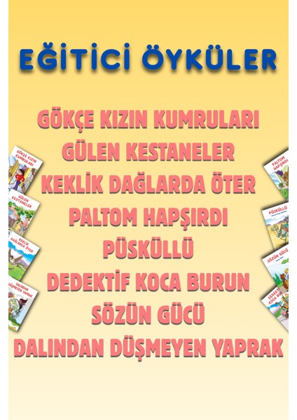Eğitici Öyküler (8 Kitap Takım Kutulu) modelleri