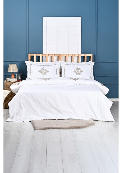 Flora Nakışlı %100 Pamuk Nevresim Takımı modelleri