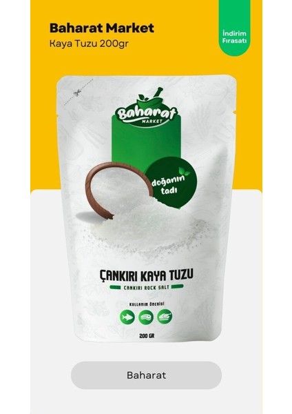 Kristal Kaya Tuzu (Öğütülmüş) 200GR
