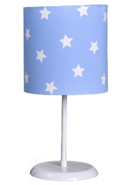 Mavi Yıldızlı 2.li Set M-809 Kumaş Kaplama Genç ve Çocuk Odası Avize ve Abajur Takımı modelleri
