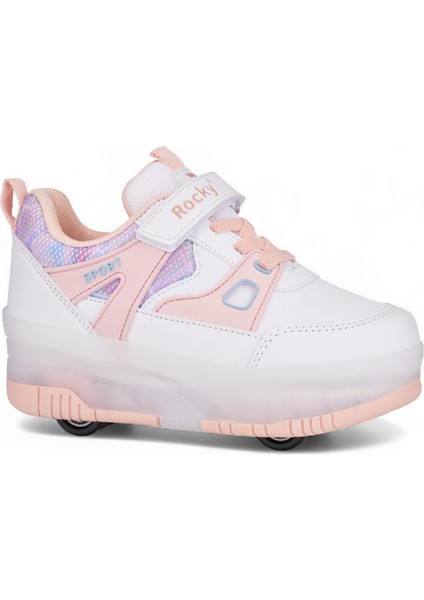 Çocuk Patenli Işıklı Tekerlekli Spor Ayakkabı & Rahat Tekerlekli Paten Kaykay Ayakkabı 4 Teker