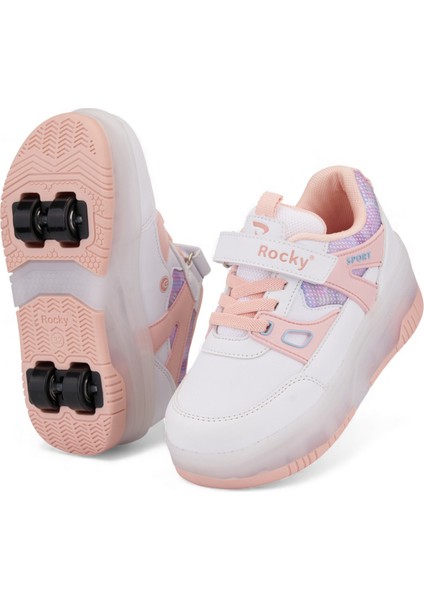 Çocuk Patenli Işıklı Tekerlekli Spor Ayakkabı & Rahat Tekerlekli Paten Kaykay Ayakkabı 4 Teker modelleri