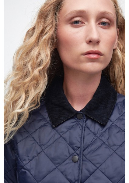 Deveron Kapitone Ceket NY71 Navy