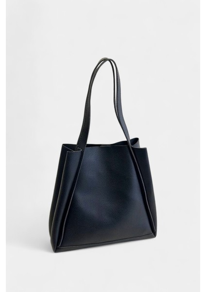 Organizer Çanta Detaylı Içi Süet Kaplı Kadın El ve Omuz Çantası