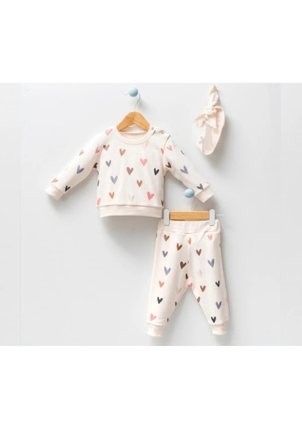 Natural Desenli 3'lü Bebek Takımı